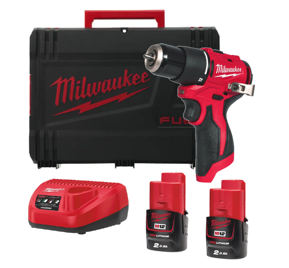 Milwaukee M12 BLPDRC-202C - Akumulatorowa wiertarko-wkrętarka udarowa