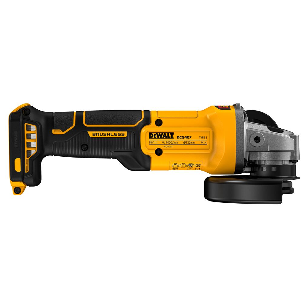 DeWalt DCG407NT - Akumulatorowa szlifierka kątowa 125 MM