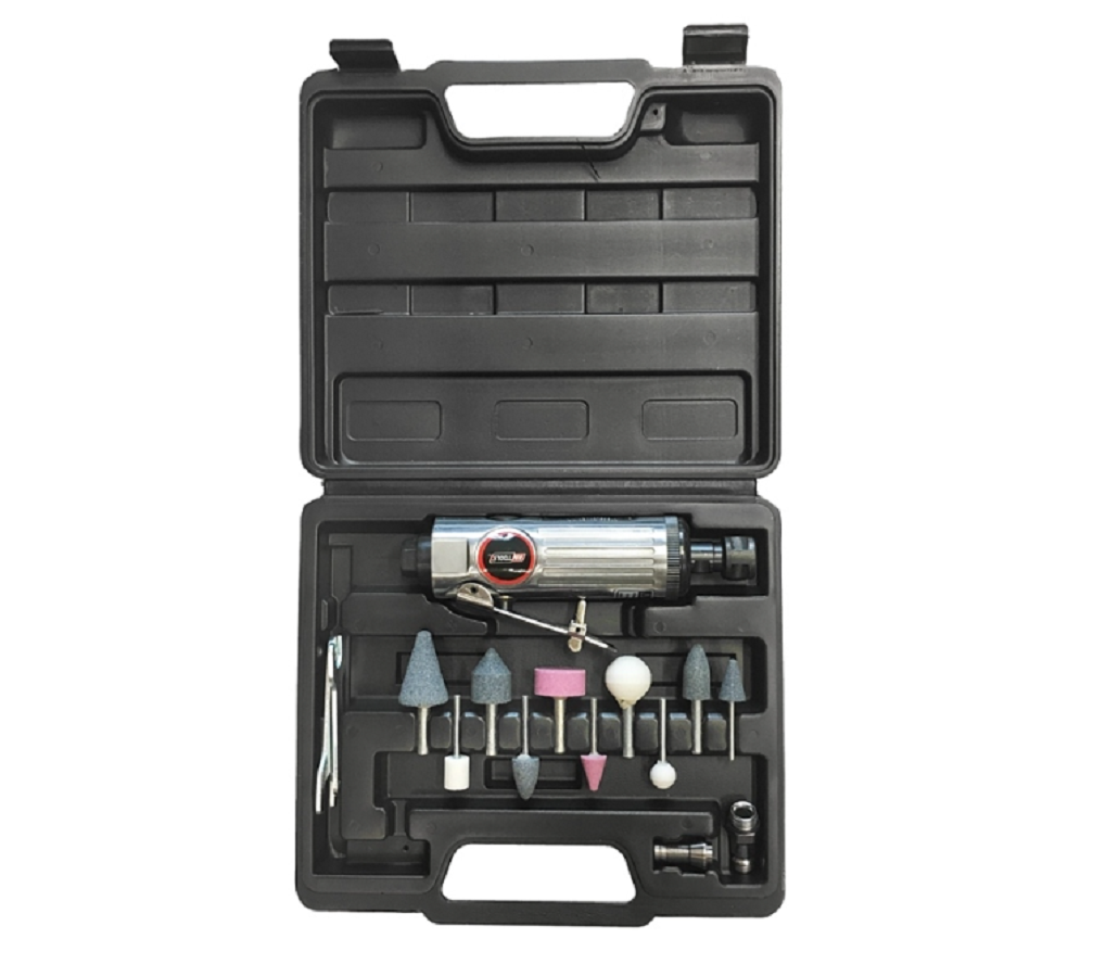 AwTools AW10303 - Pneumatyczna szlifierka prosta + akcesoria