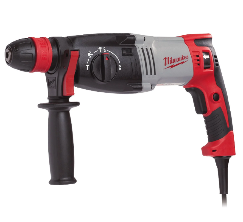 MILWAUKEE PH 28 X - Młotowiertarka 3-funkcyjna + adapter FIXTEC