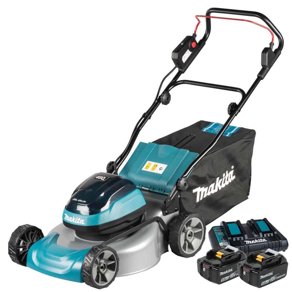 Makita DLM466PT2 - Akumulatorowa kosiarka bez napędu