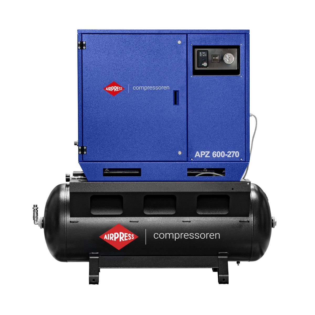 Airpress APZ 600-270 - Wyciszony kompresor dwutłokowy
