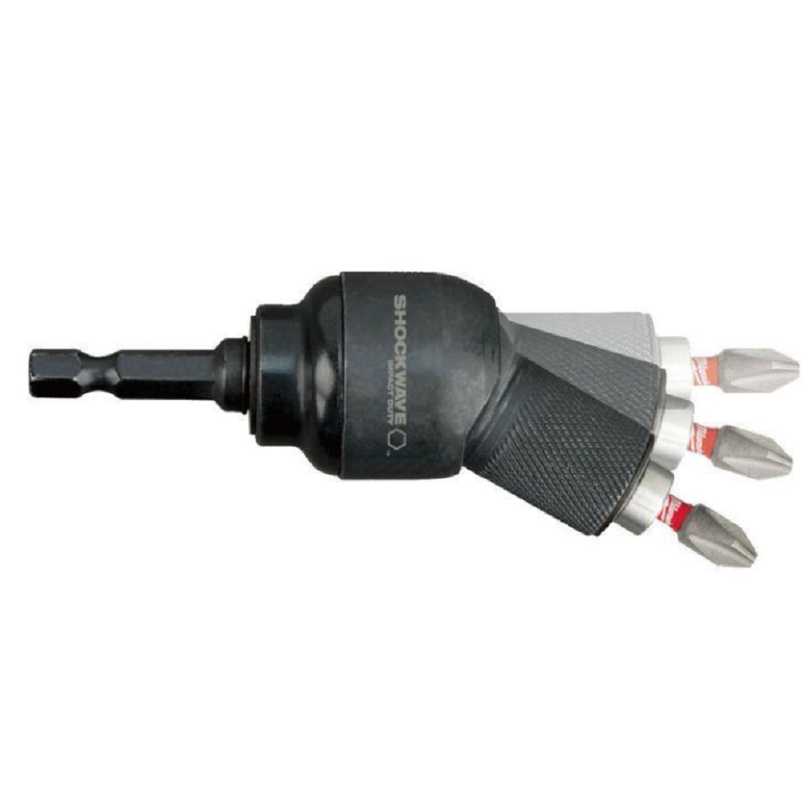 Milwaukee 4932459781 - Kątowa nasadka udarowa 1/4" Knuckle z bitami PH1-PH2/ PZ1-PZ3/ TX15-TX25