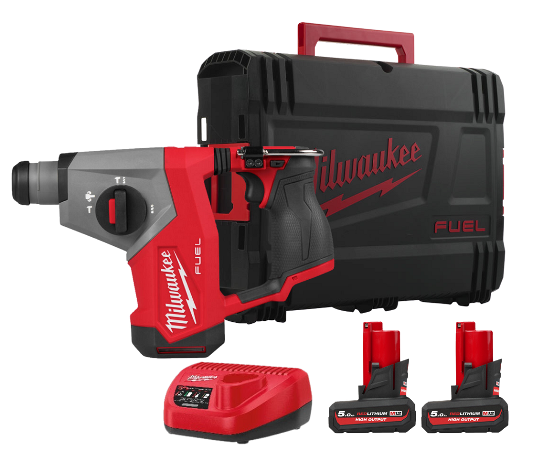 Milwaukee M12 FHAC16-502X - Akumulatorowa młotowiertarka 4 funkcyjna SDS-Plus