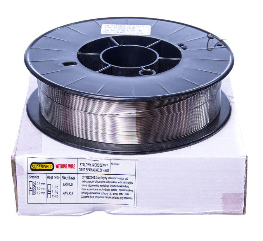 Superweld - Drut do stali nierdzewnej MIG Ø 1.0 - 5 kg 308LSI D200