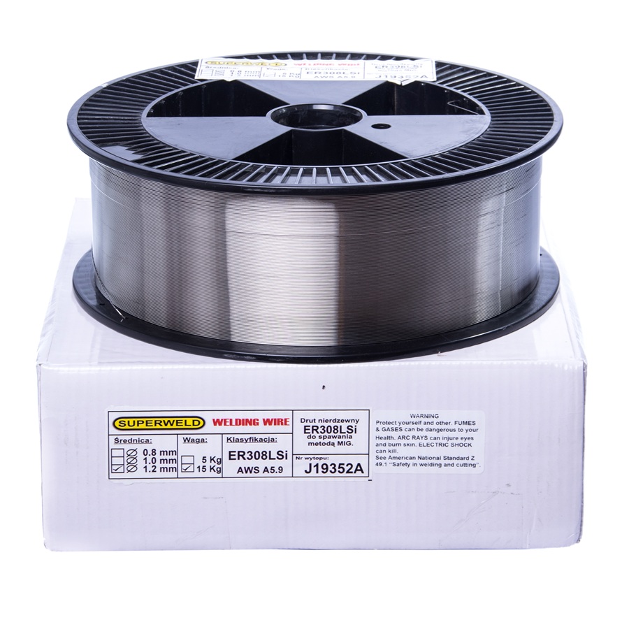 Superweld - Drut do stali nierdzewnej MIG Ø 1.2 - 15 kg 308LSI D300