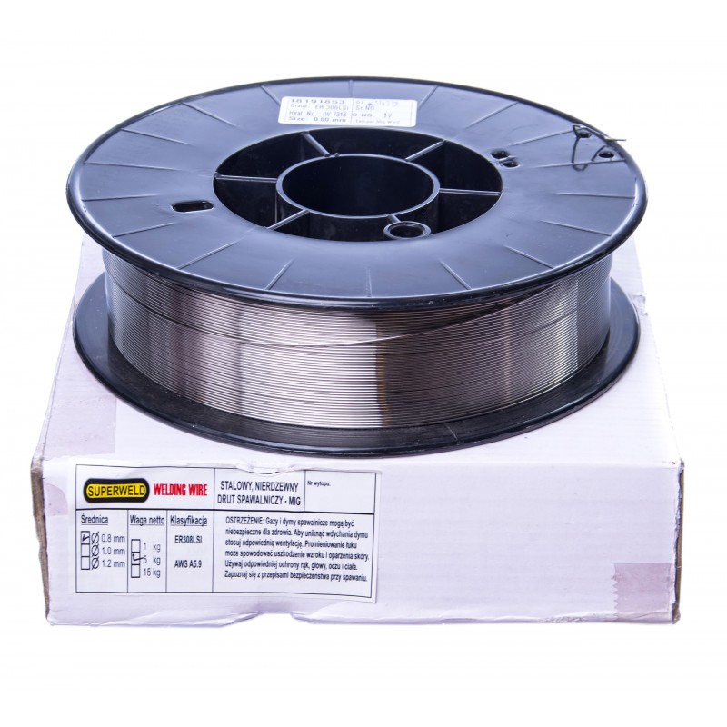 Superweld - Drut do stali nierdzewnej MIG Ø 0.6 - 5 kg 308LSI D200