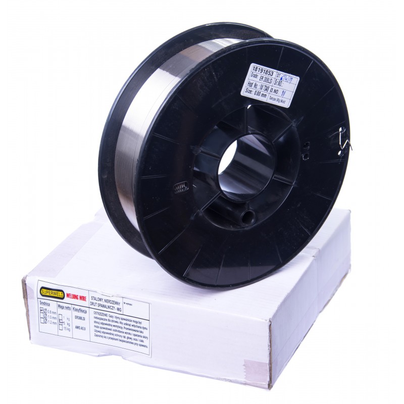 Superweld - Drut do stali nierdzewnej MIG Ø 0.6 - 5 kg 308LSI D200