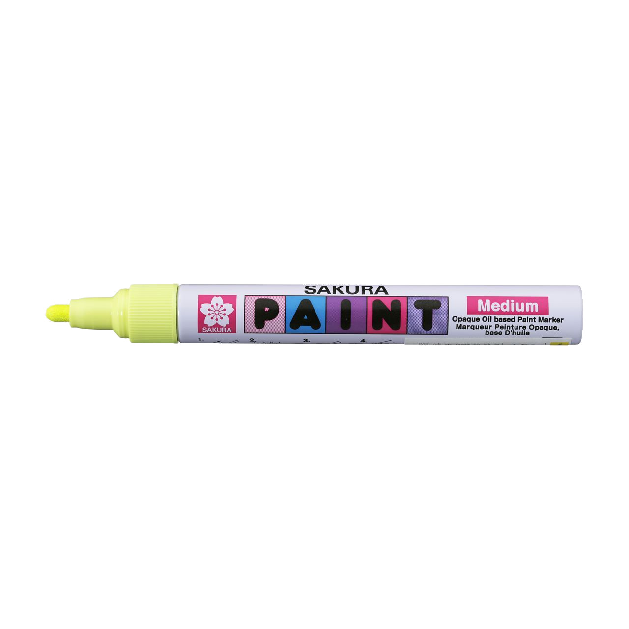 Sakura Paint FLUO - Marker ze średnią końcówką - żółty