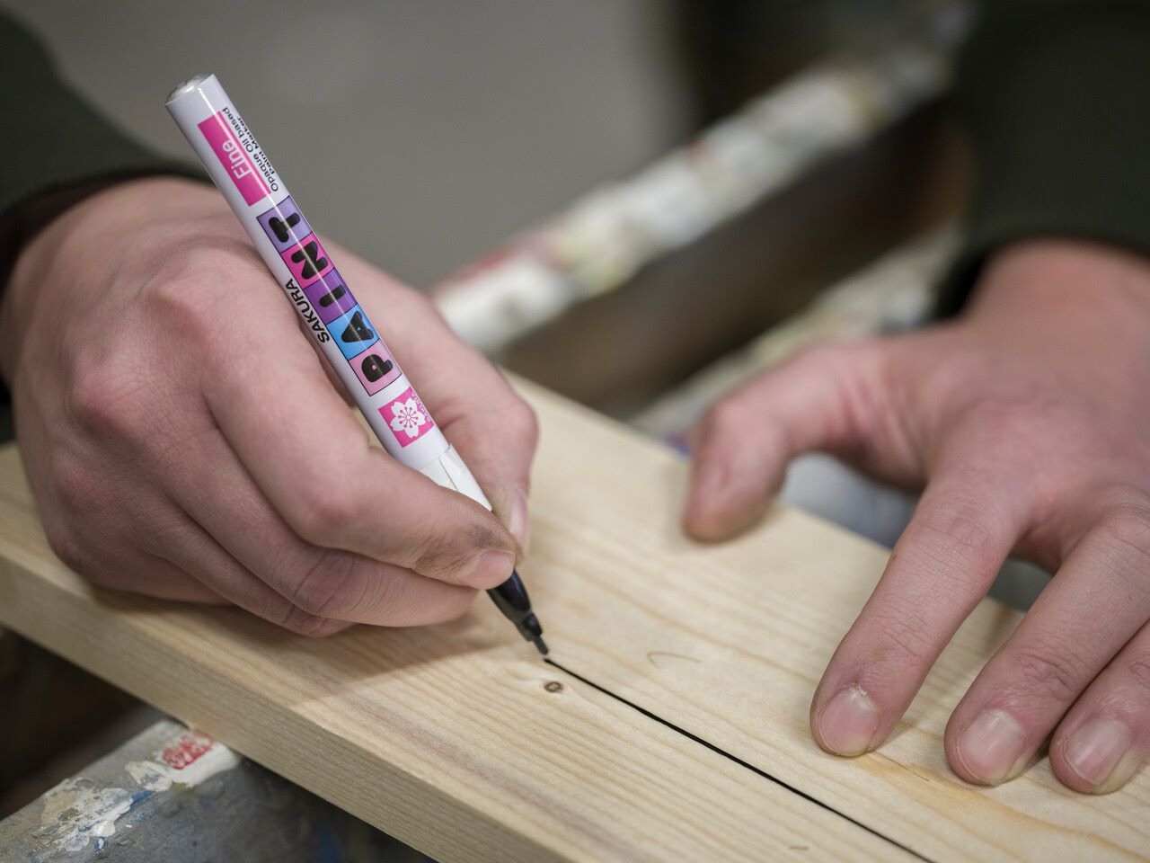 Sakura Paint - Marker z cienką końcówką - czarny