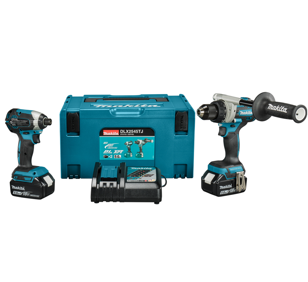 Makita DLX2545TJ - Zestaw combo wiertarko-wkrętarka + zakrętak udarowy 1/4"