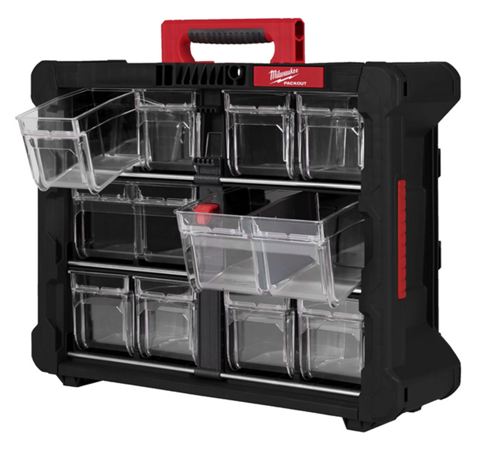 Milwaukee Packout Tip Bin Organiser - Organizer do pojemników Packout na końcówki