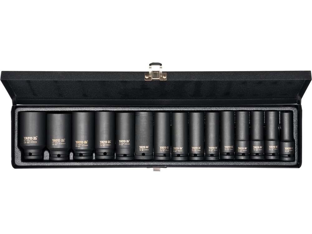 YATO YT-1055 - Nasadki udarowe długi 1/2'' 15 SZT.