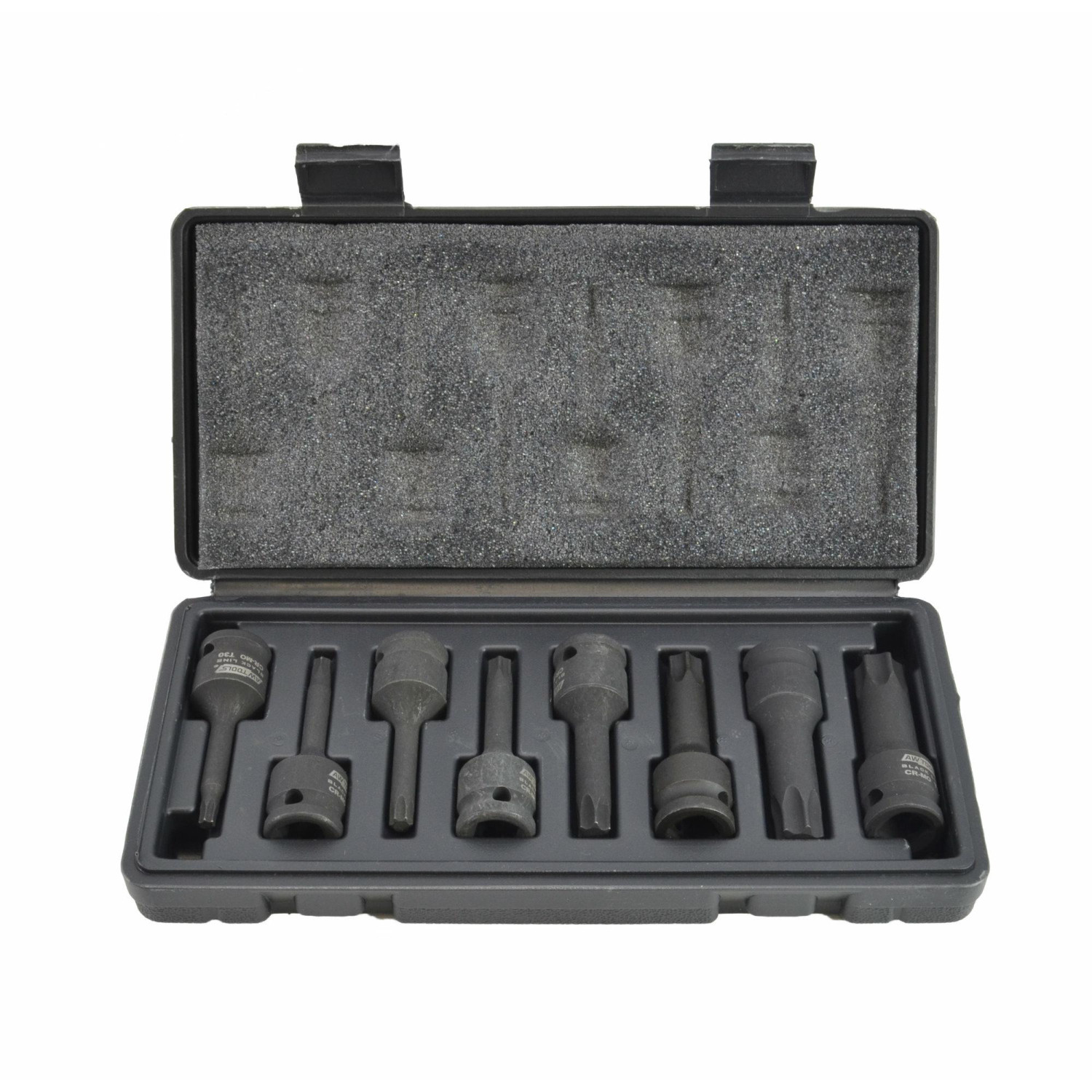 AWTOOLS AW38781BL - KLUCZE UDAROWE TRZPIENIOWE TORX 8szt. BLACK LINE