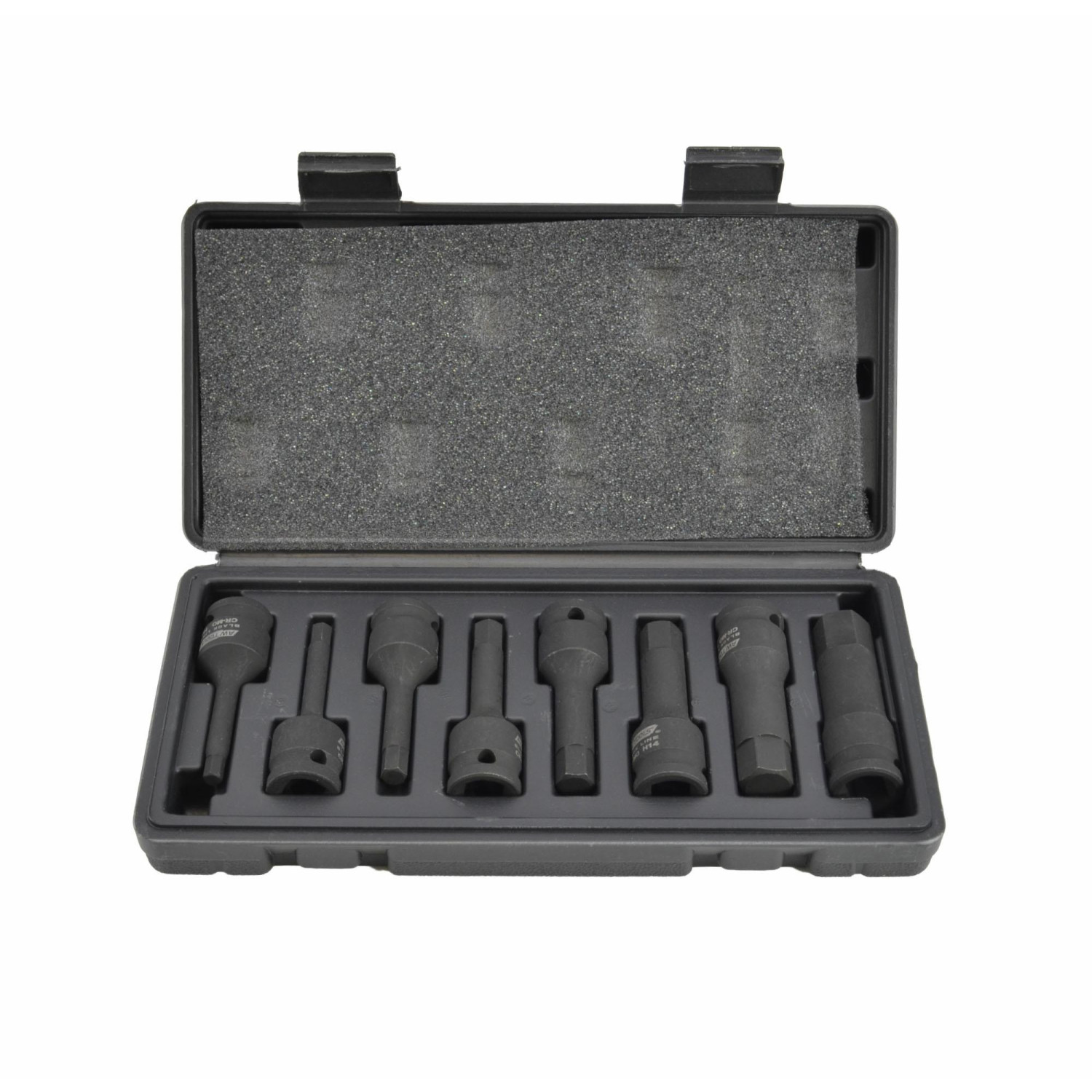 AWTOOLS AW38780BL - KLUCZE UDAROWE TRZPIENIOWE HEX 8szt. BLACK LINE 1/2"