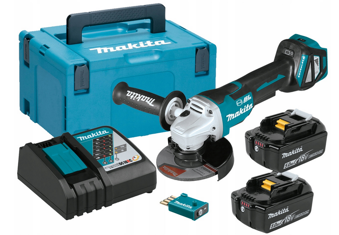 MAKITA DGA518RTJU - Szlifierka kątowa 125 MM z regulacją obrotów