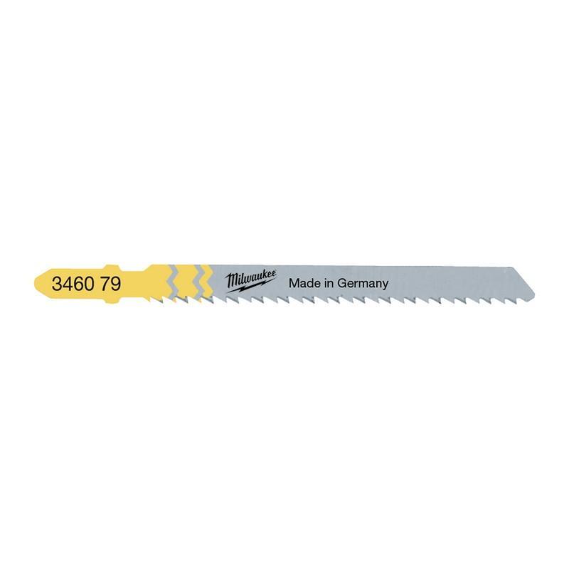 MILWAUKEE 4932346079 - Brzeszczot do wyrzynarki do blatów kuchennych i laminowanych płyt wiórowych, 75 mm (5 szt.)
