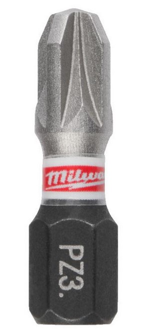 MILWAUKEE 4932500357 - Bit udarowy Shockwave do śrub Pozidriv - PZ3 x 25 mm (3 szt)