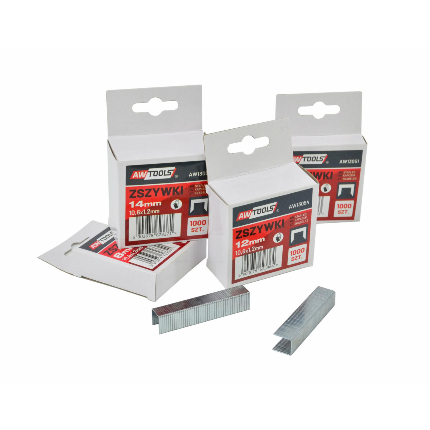 AwTools AW13055 - zszywki G 14mm 1000szt.