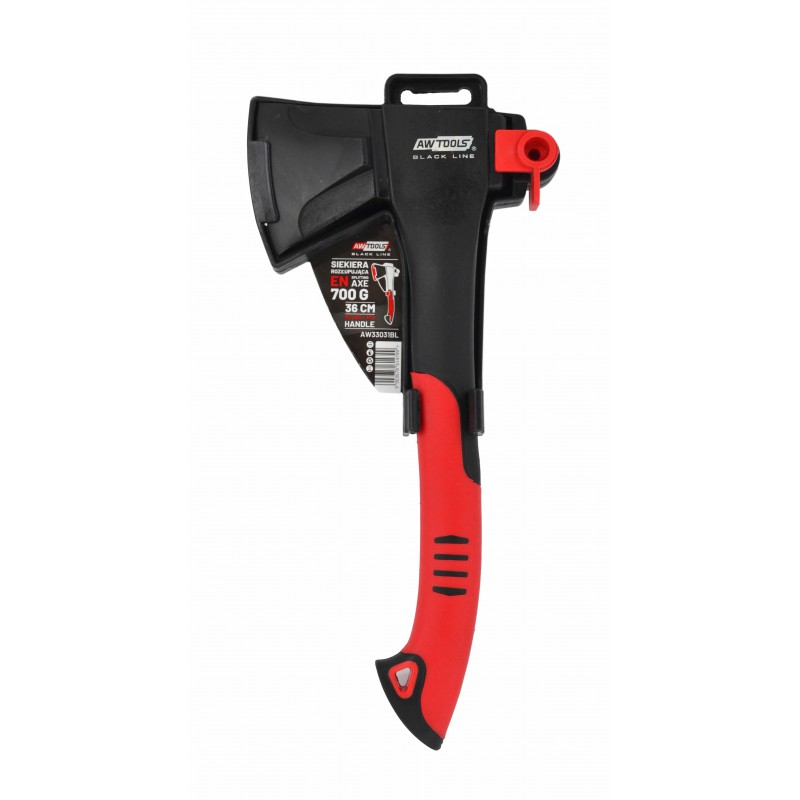 Siekiera z klinem 700g pełny kompozyt Black Line