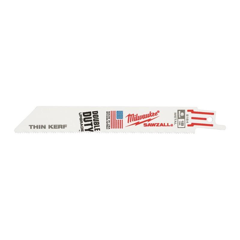 Milwaukee 48016184 - Brzeszczot do metalu THIN KERF, Bi-metal, Co, 150 mm (50 szt.)