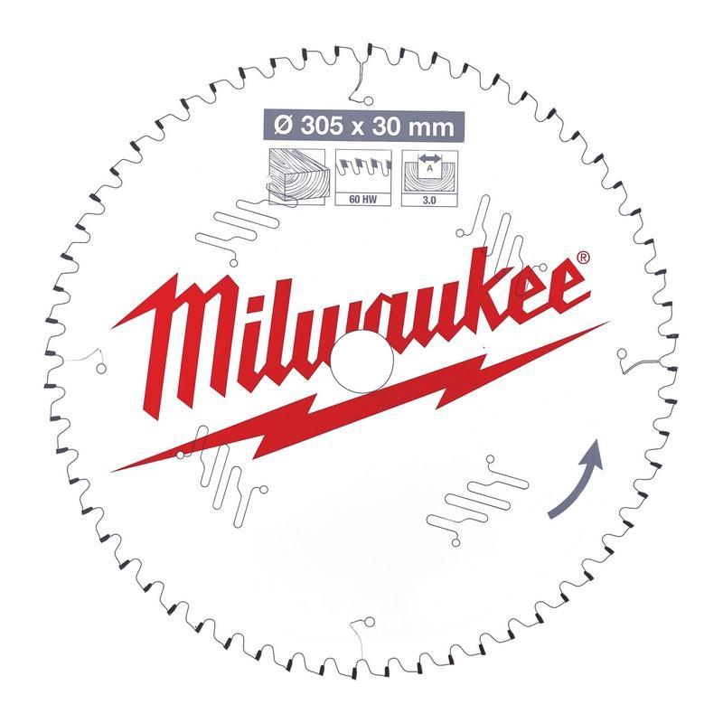 Milwaukee 4932471321 - Tarcza pilarska do drewna 305 x 30 mm, 60 zębów