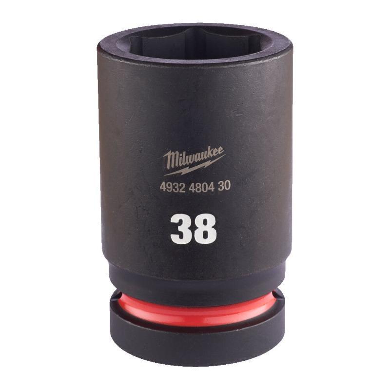 Milwaukee 4932480430 - Nasadka udarowa Shockwave 1" 6-kątna, długa, metryczna, 38 mm