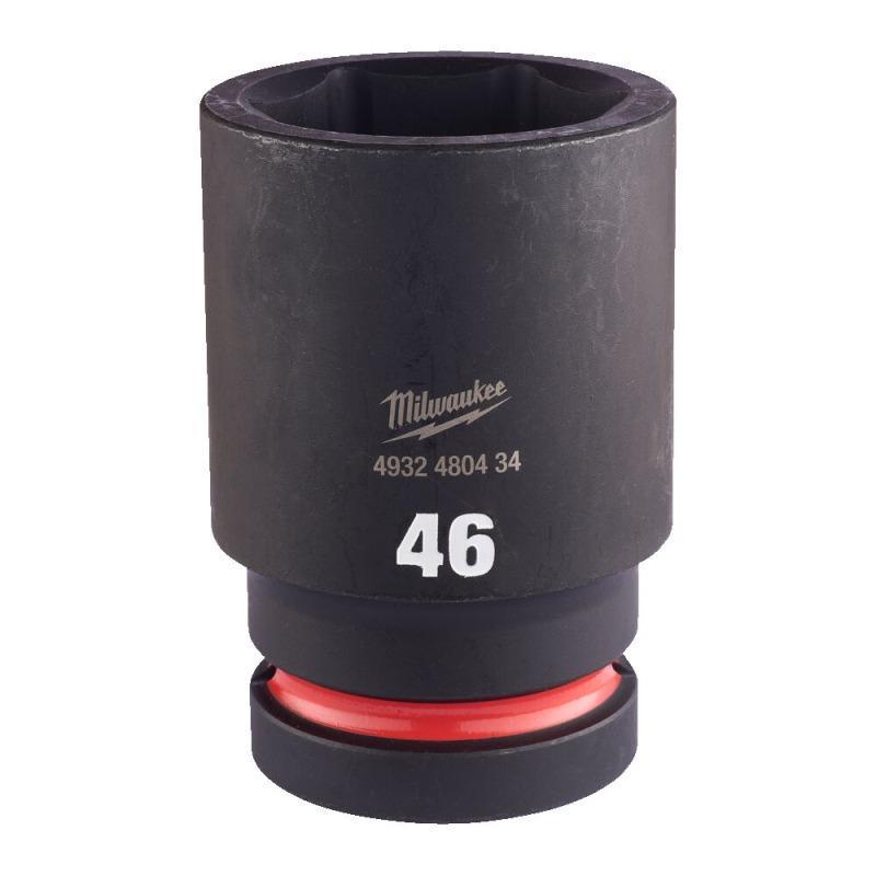 Milwaukee 4932480434 - Nasadka udarowa Shockwave 1" 6-kątna, długa, metryczna, 46 mm