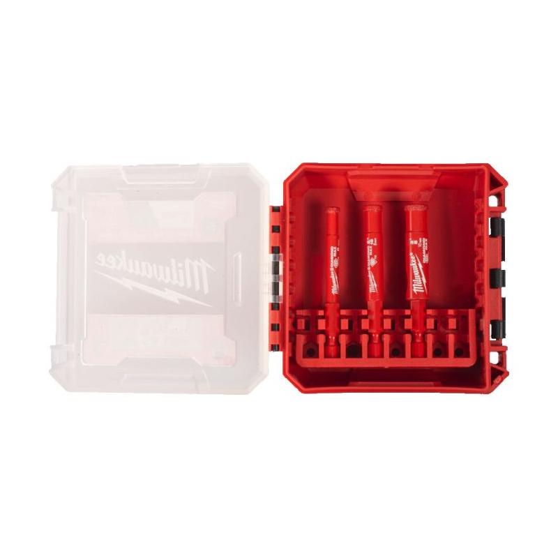 Milwaukee 4932498368 - Zestaw wierteł diamentowych Hex Diamond Plus do wiercenia na mokro/sucho, 6 - 10 mm (3 szt.)
