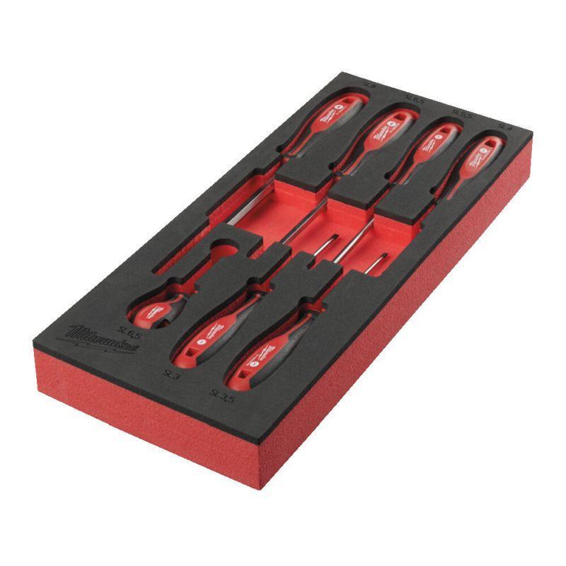 Milwaukee 4932492395 - Moduł wkrętaków do śrub z rowkiem, 3 - 8 mm, wkładka piankowa