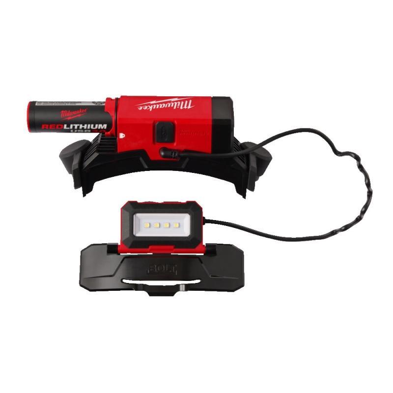 Milwaukee L4 BOLTHL-301 - Akumulatorowa latarka - czołówka USB na kask BOLT, 600 lm, 4 V, 3.0 Ah