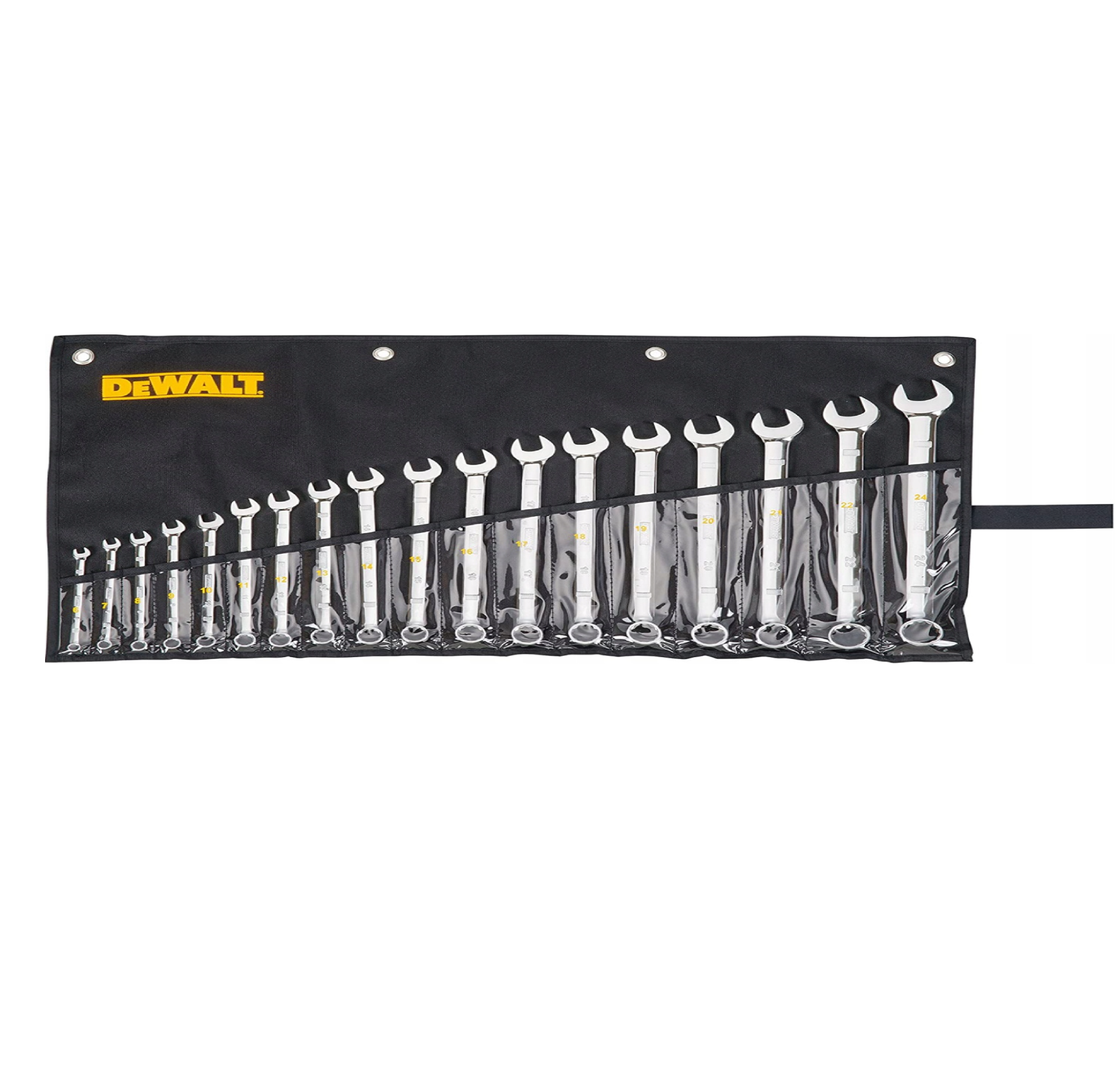 DEWALT DWMT19237 - Klucze płasko-oczkowe 6-24mm 18el