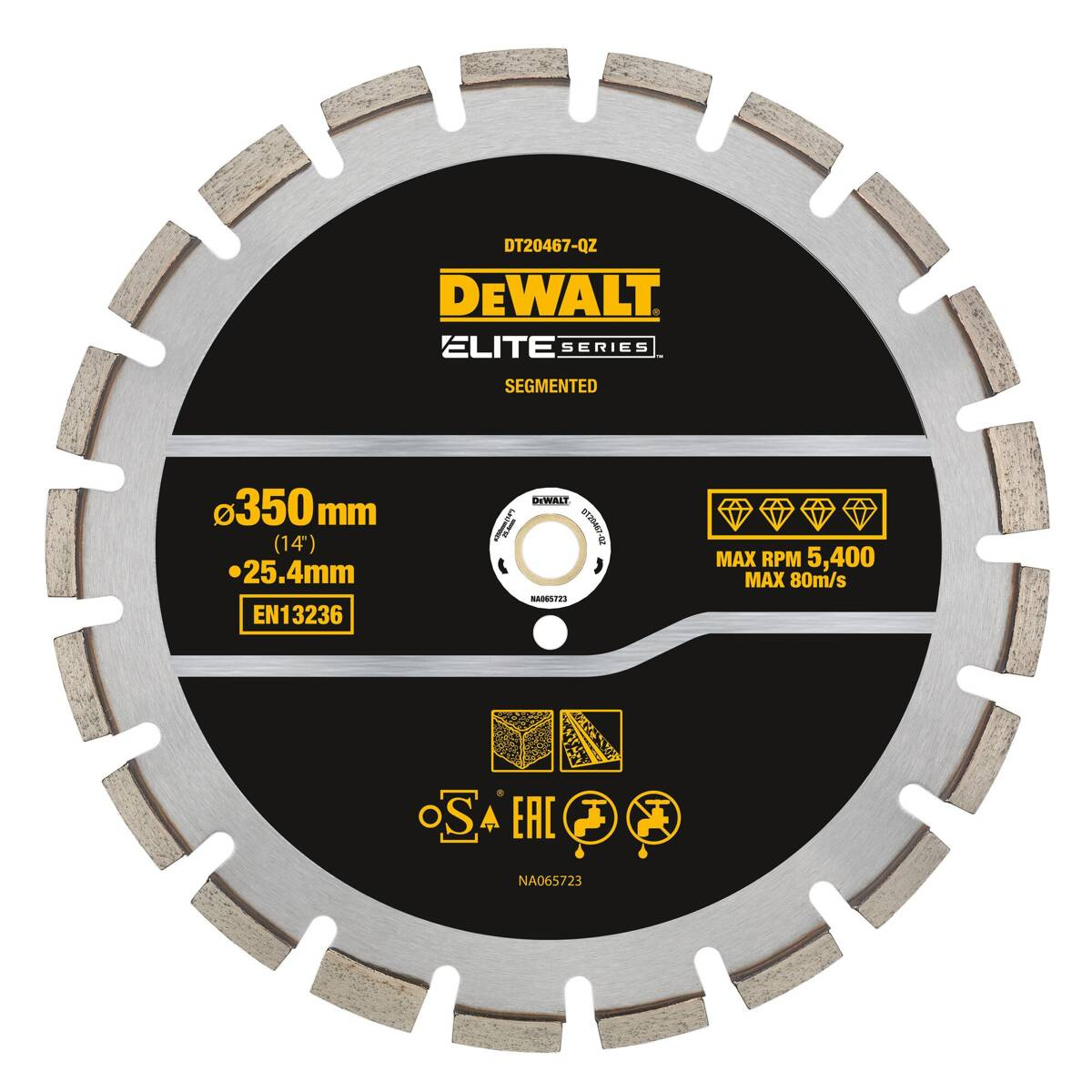 DEWALT DT20467 - Tarcza diamentowa 350mm elite do asfaltu betonu