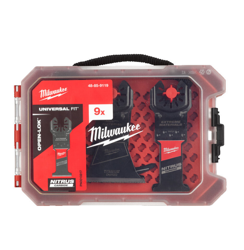 Milwaukee 48859119 - Brzeszczoty do cięcia drewna OPEN-LOK 9 szt.