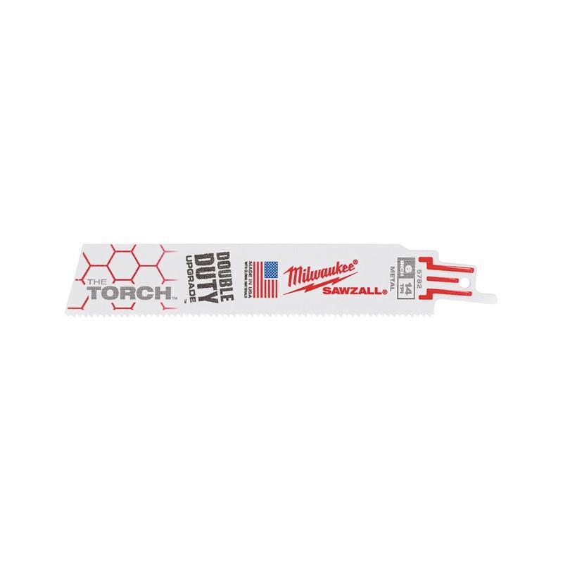 Milwaukee 48008782 - Brzeszczot do metalu duże obciążenia TORCH, Bi-metal, Co, 150 mm 14 TPI (25 szt.)