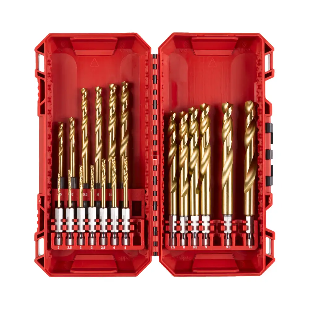 Milwaukee 4932499763 - Zestaw wierteł do metalu HSS-G TiN Red Hex Set