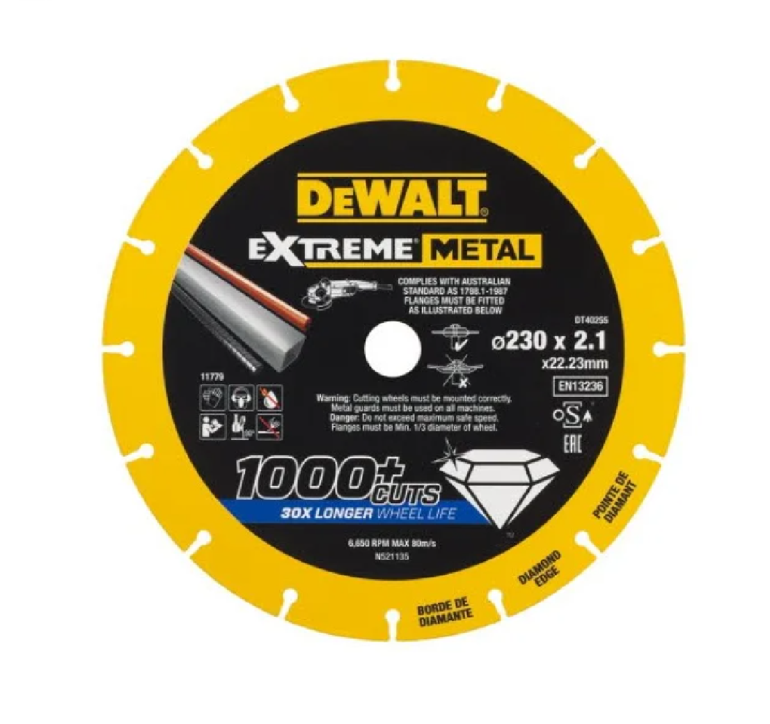 DEWALT DT40255 - Tarcza diamentowa do metalu 230x2,1x22,2mm
