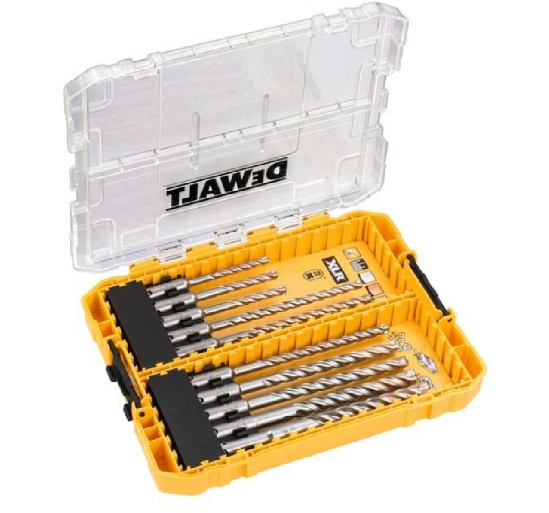DEWALT DT70752 - Zestaw 10 szt. wierteł udarowych do betonu SDS-Plus EXTREME