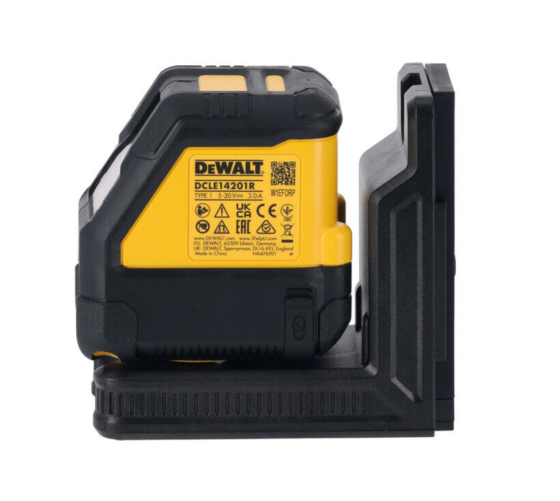 DEWALT DCLE14201RB - Laser krzyżowy 10.8V, 30m Usb-c czerwony