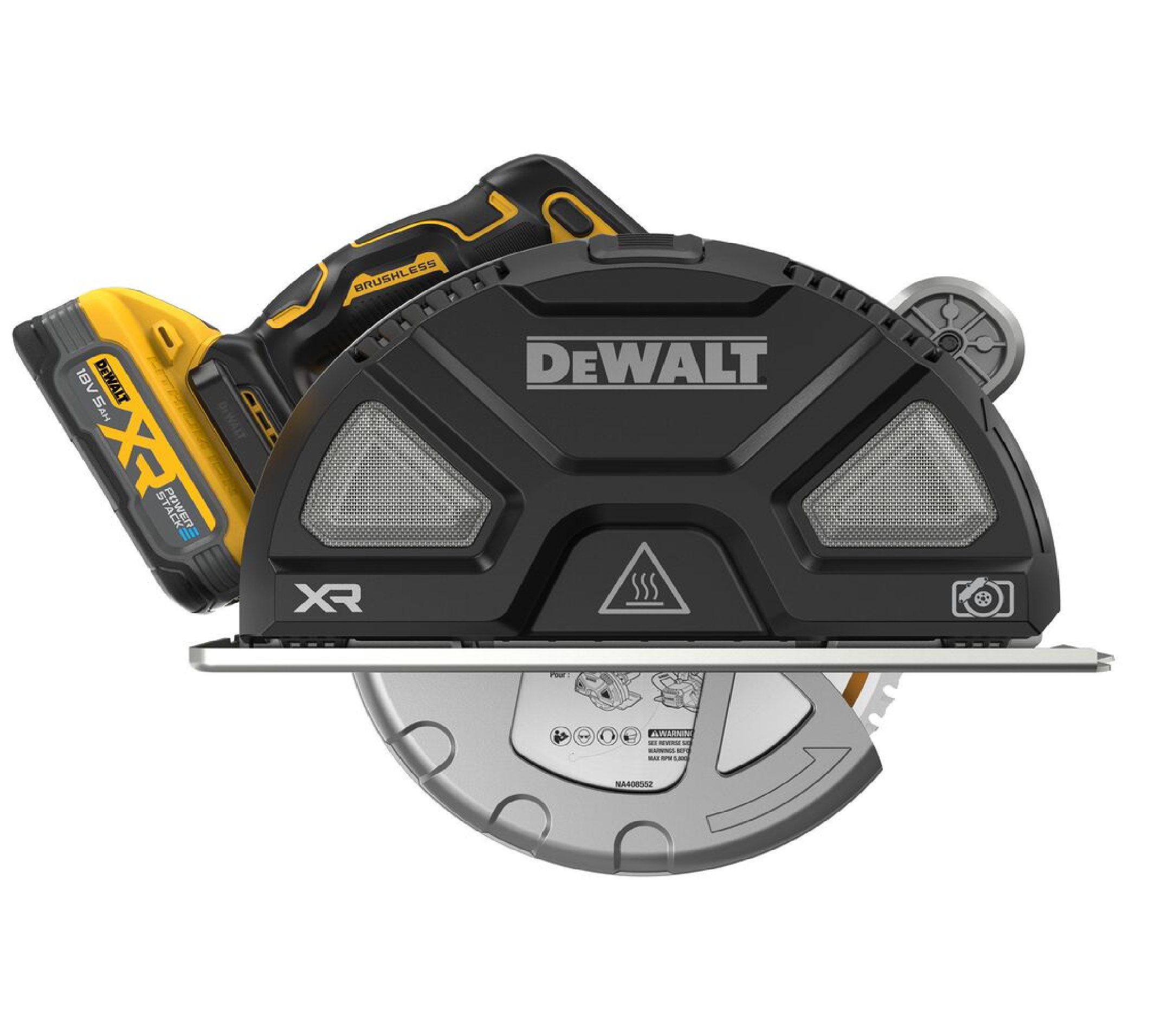 DEWALT DCS383H2 - Pilarka tarczowa do metalu 184mm 2x5.0Ah