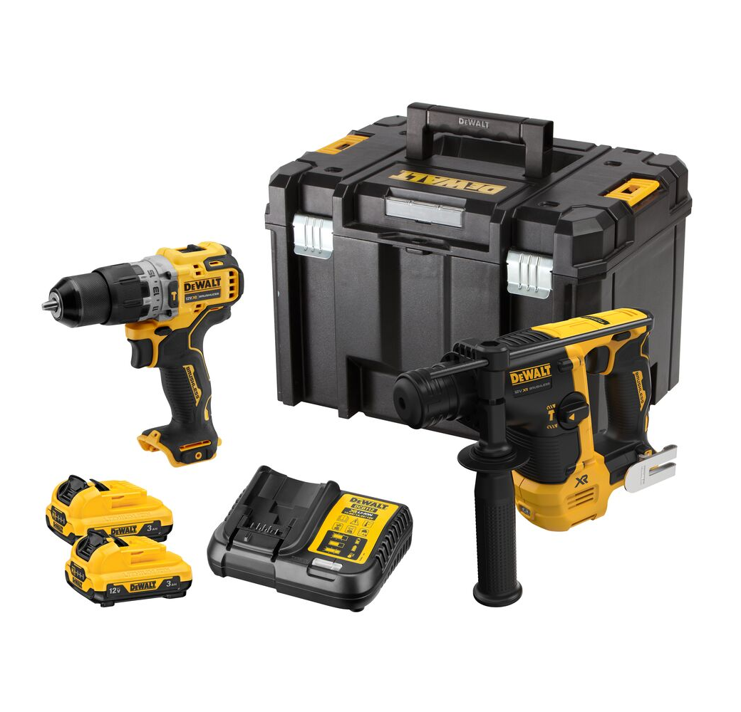 DEWALT DCK2102L2T - Zestaw Combo DCH072+DCD706 12V 2x3,0Ah