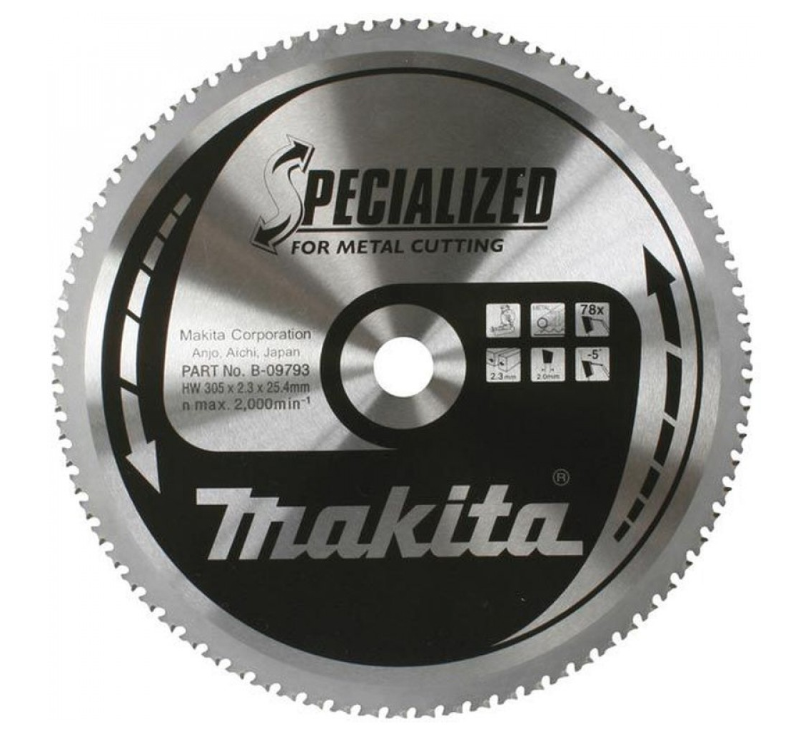 Makita B-33467 - Piła tarczowa do stali 305/25,4/2,3mm, 78 zębów