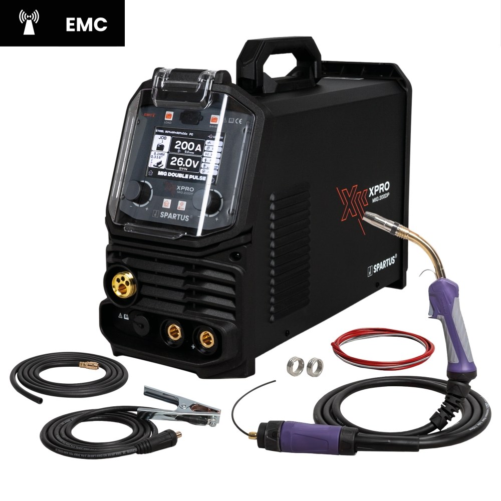 SPARTUS XPro MIG 200 DUAL PULSE - Spawarka inwertorowa - migomat z synergią