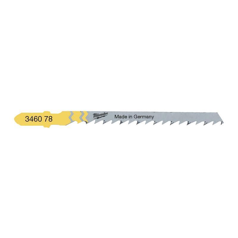 Milwaukee 4932346078 - Brzeszczot do wyrzynarki do cięcia po łuku w drewnie, 75 mm