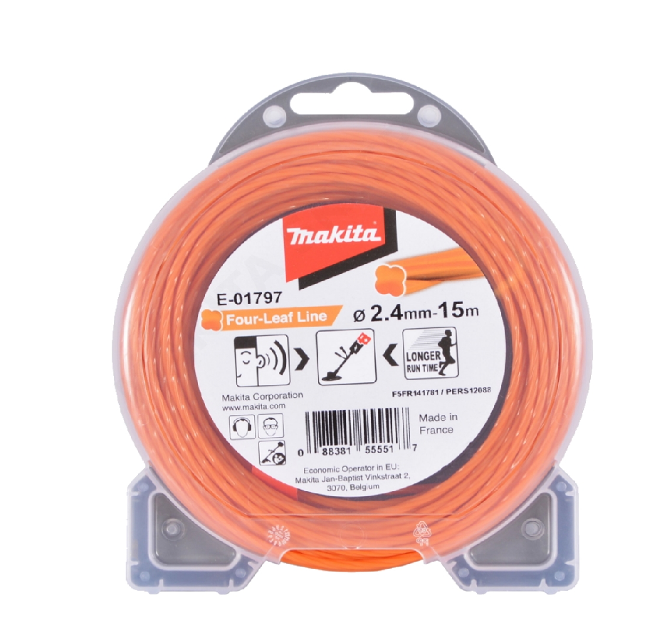 Makita E-01797 - Żyłka tnąca 2,4mm "koniczyna 15m