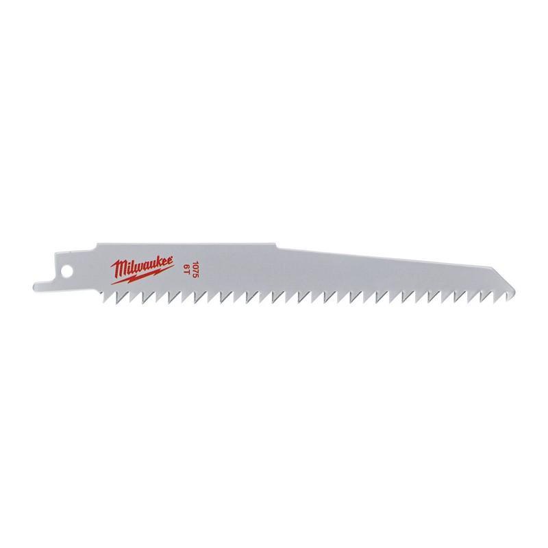 Milwaukee 48001075 - Brzeszczot do drewna i tworzyw sztucznych HCS, 150 mm 6 TPI (3 szt.)