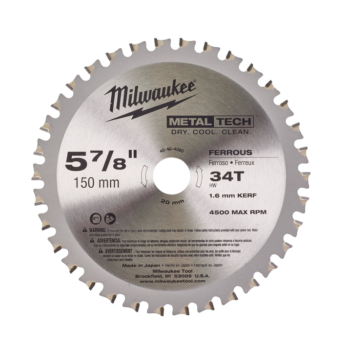 Milwaukee 4932501140 - Tarcza pilarska do metalu 150x20x1.6