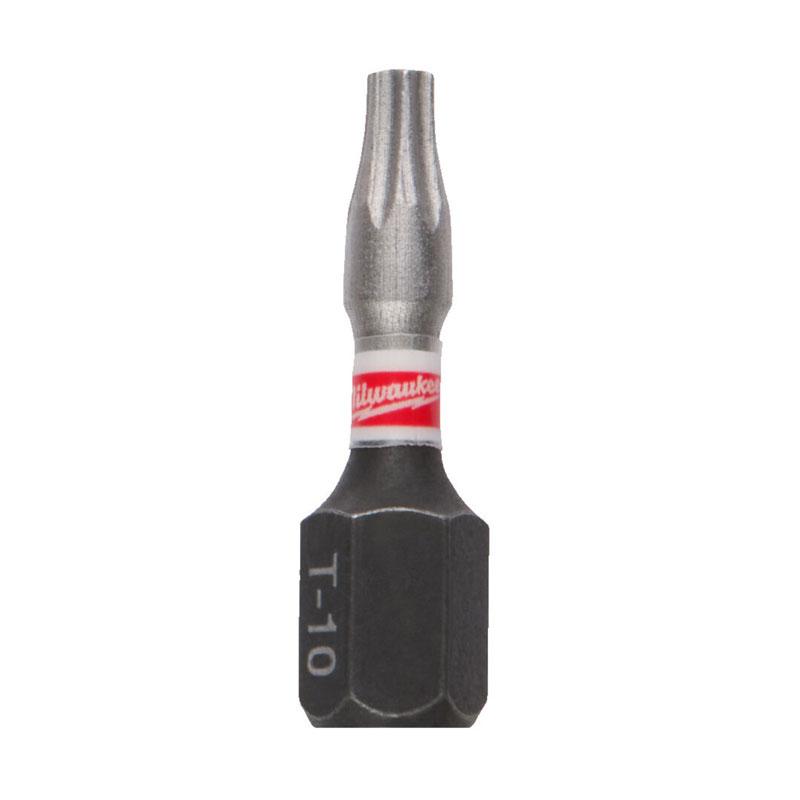 Milwaukee 4932500398 - Bit udarowy Shockwave do śrub Torx, TX10 x 25 mm (25 szt.)