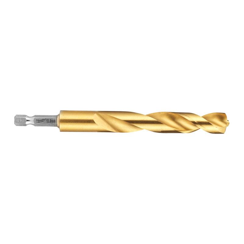 Milwaukee 4932500419 - Wiertło do metalu Shockwave HSS-G Tin, 13,0 x 42,5/130 mm, uchwyt Hex (5 szt.)
