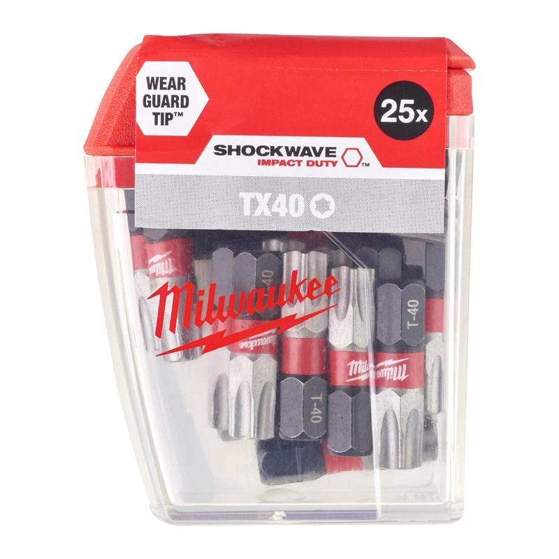 Milwaukee 4932430889 - Bit udarowy do śrub Torx TX40 x 25 mm (25 szt.)